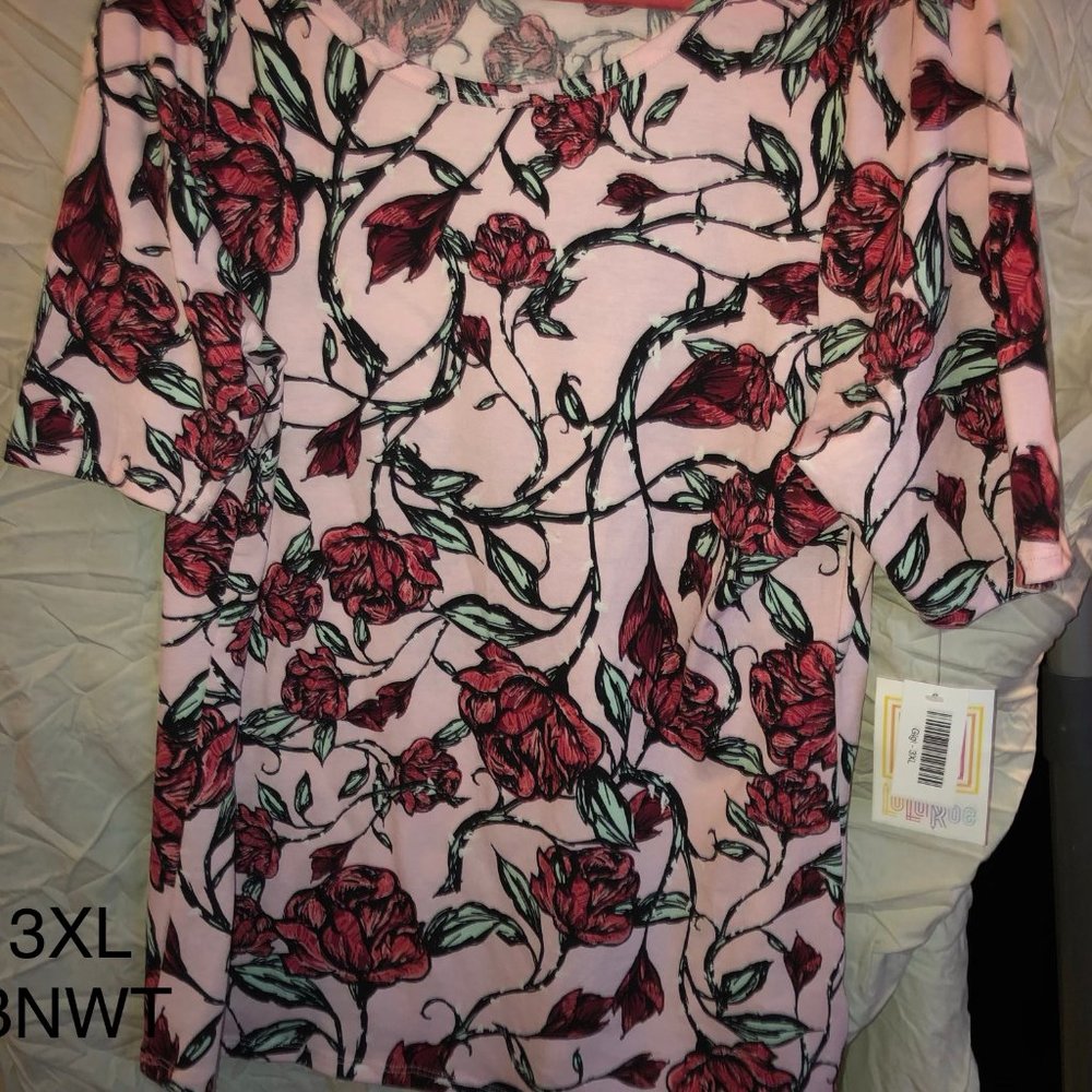 LULAROE GIGI 3XL WITH ROSES